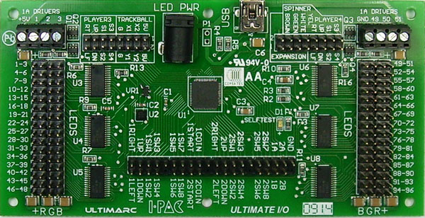 I-PAC Ultimate I/O USB SmallCab Encodeur clavier 